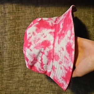 Pink tyedye bucket hat